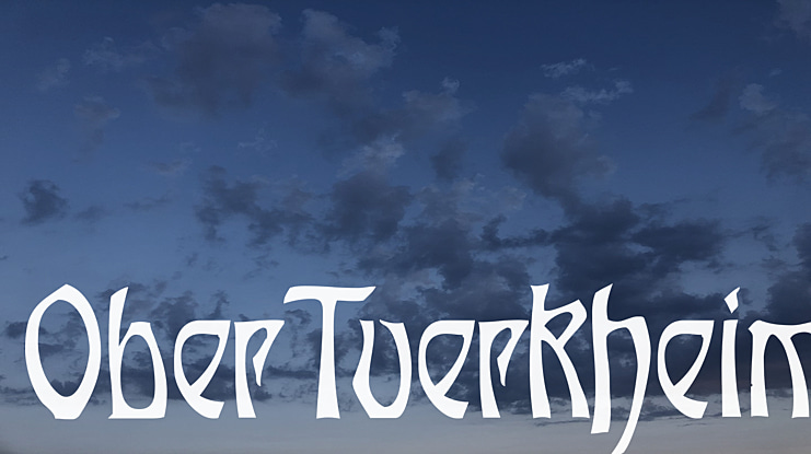 OberTuerkheim Font