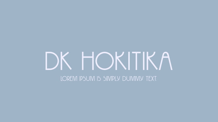 DK Hokitika Font
