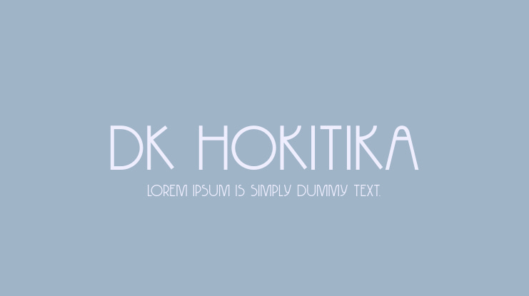 DK Hokitika Font