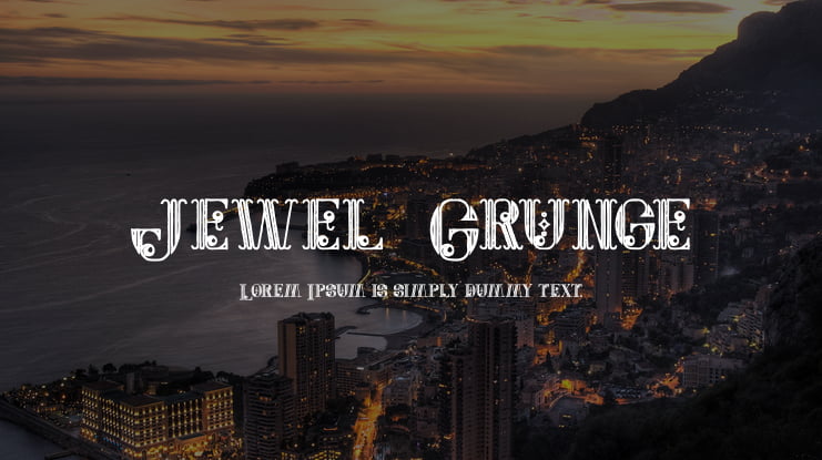Jewel  Grunge Font