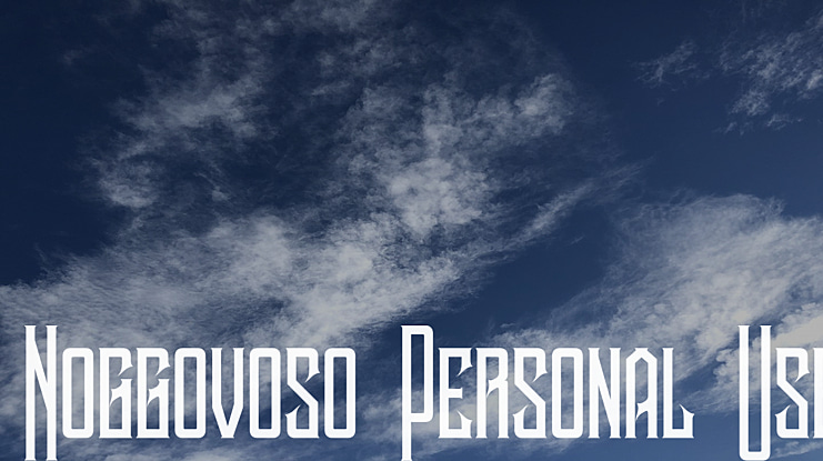 Noggovoso Personal Use Font
