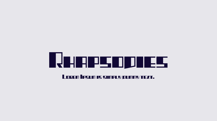 Rhapsodies Font
