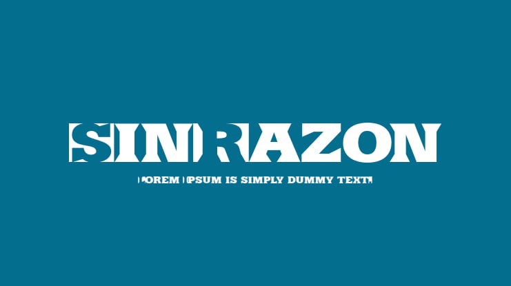 SinRazon Font