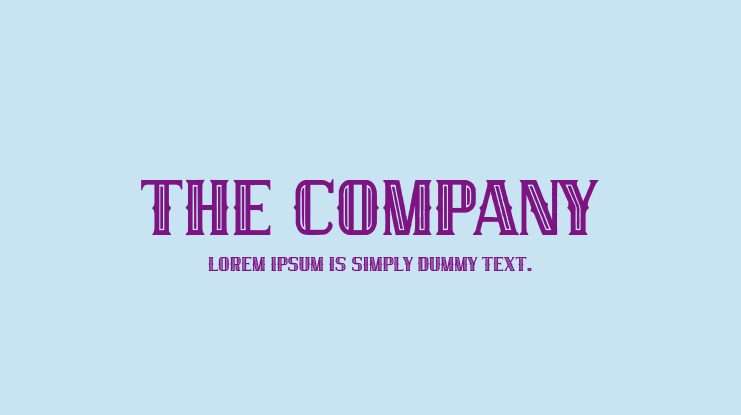 The Company Font