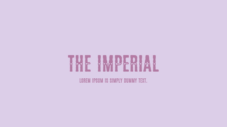 The Imperial Font