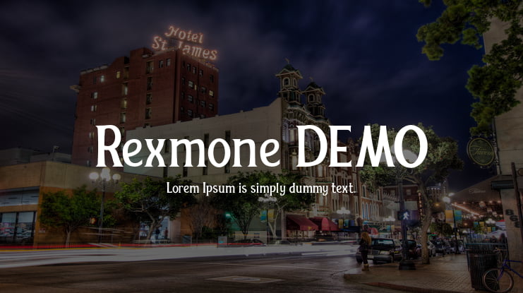 Rexmone DEMO Font Family