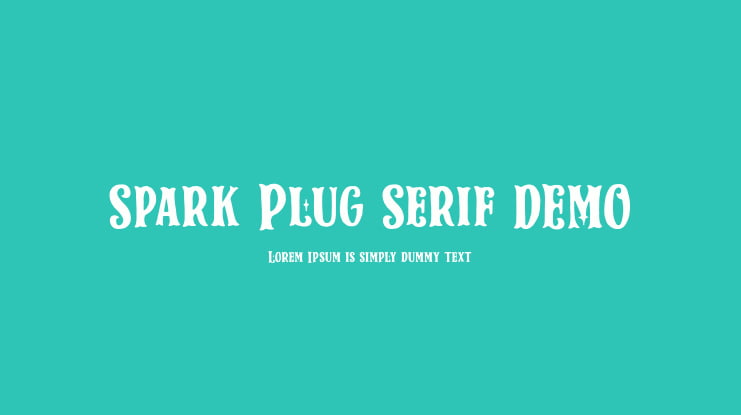 Spark Plug Serif DEMO Font