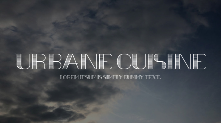 Urbane Cuisine Font