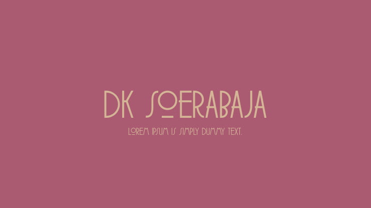DK Soerabaja Font