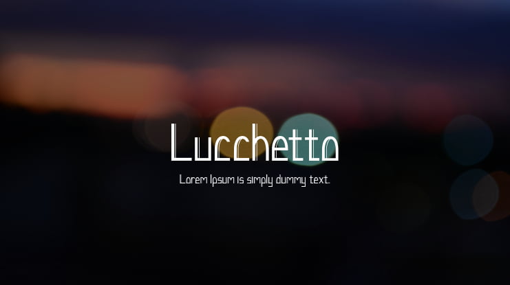 Lucchetto Font