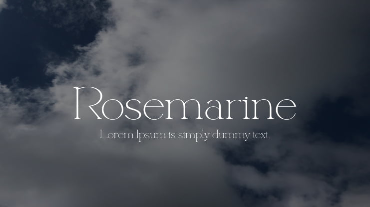 Rosemarine Font