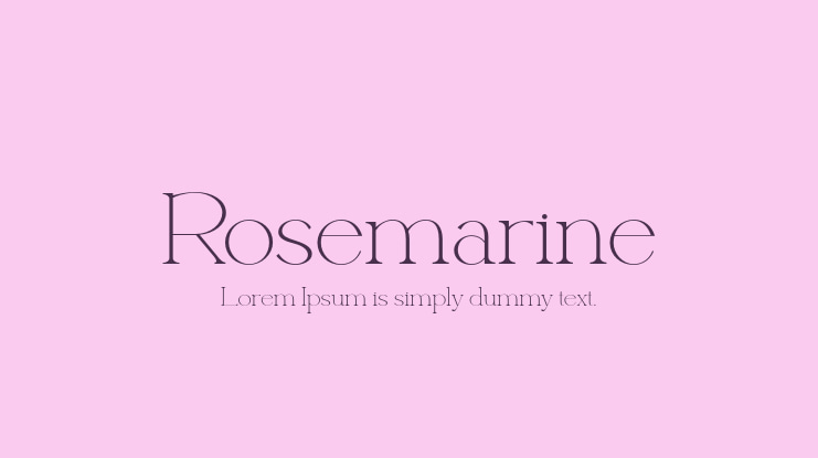 Rosemarine Font