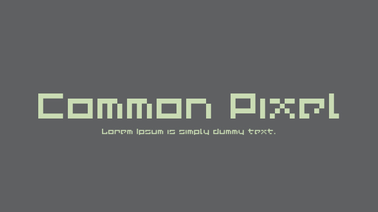 Common Pixel Font