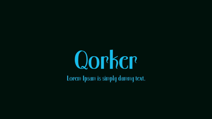 Qorker Font