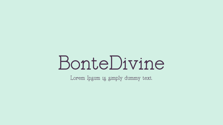 BonteDivine Font