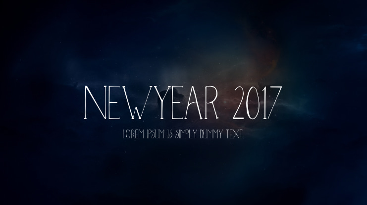 NewYear 2017 Font