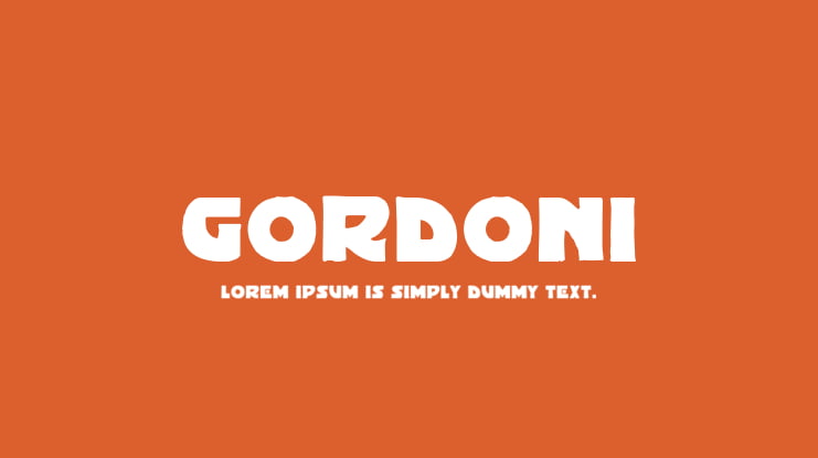 Gordoni Font