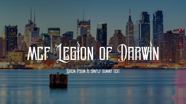 MCF Legion of Darwin Font