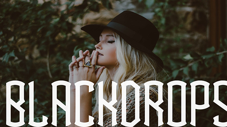 BlackDrops Font