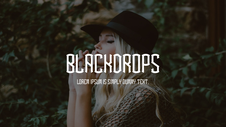 BlackDrops Font