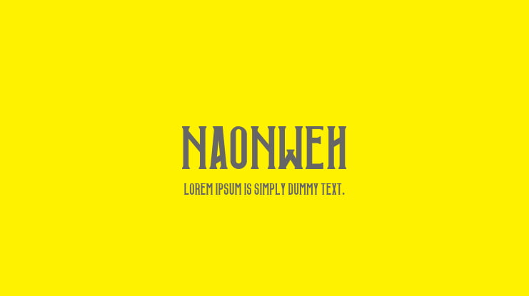 Naonweh Font