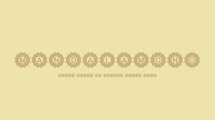 Mandala_Mono Font
