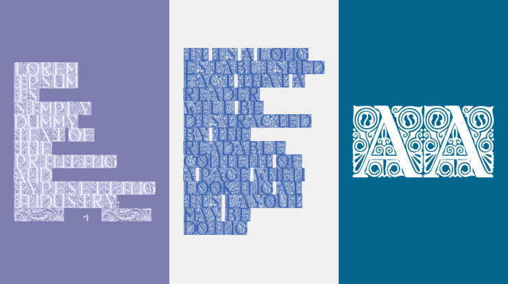 Behrens Antiqua Initialen Font