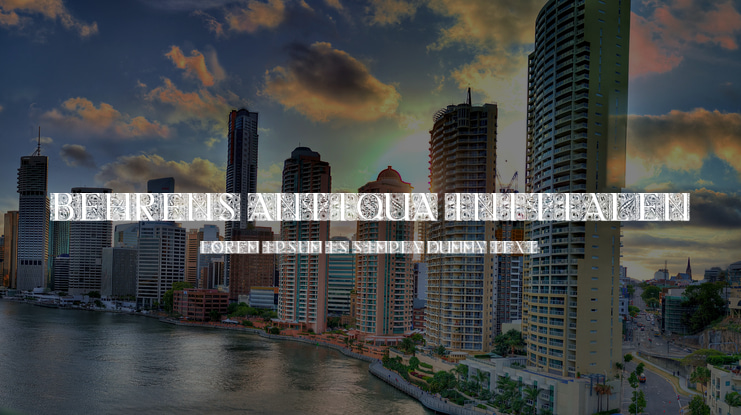 Behrens Antiqua Initialen Font