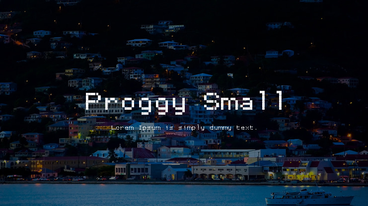 Proggy Small Font