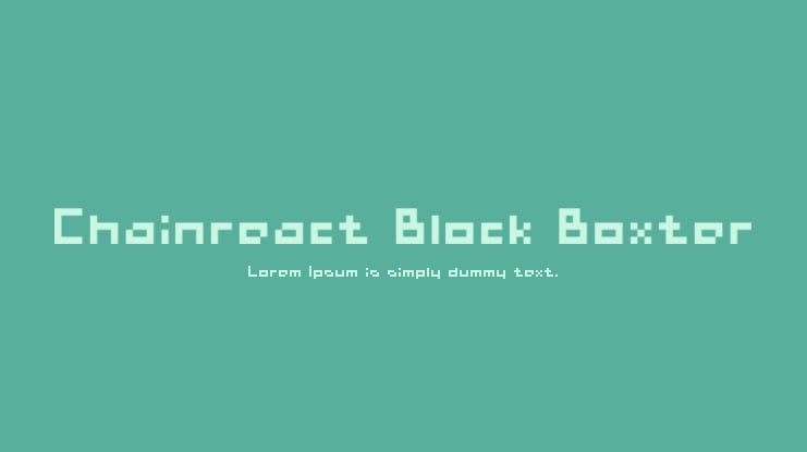 Chainreact Block Boxter Font