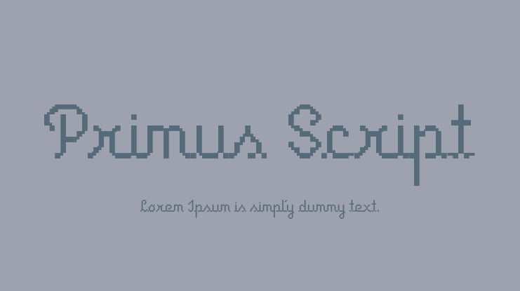 Primus Script Font