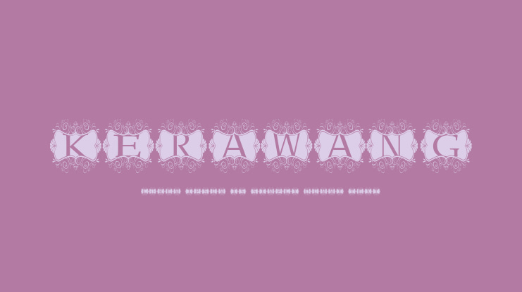 Kerawang Font