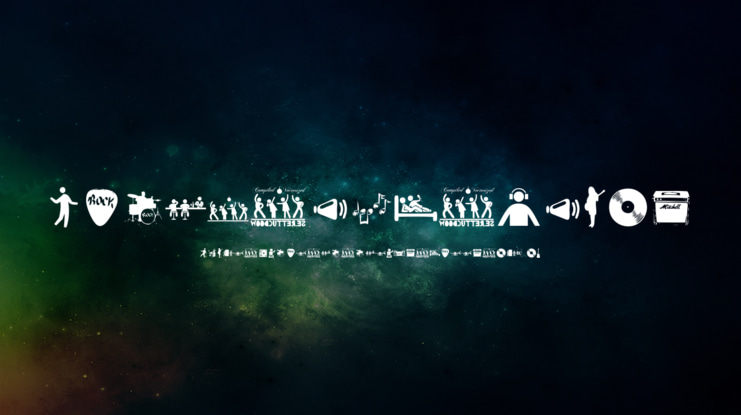 Music and Party Font