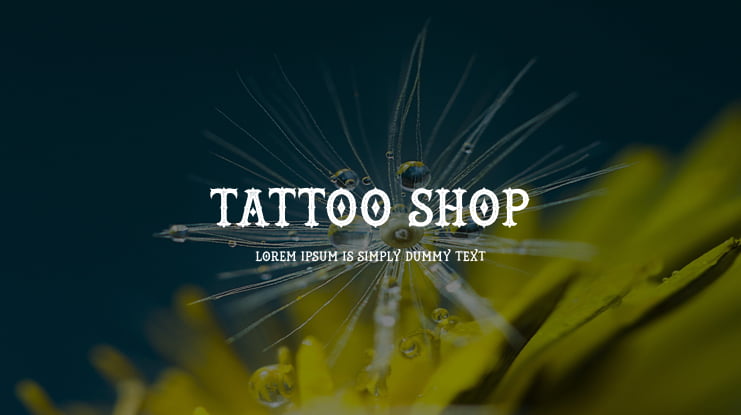 Tattoo Shop Font