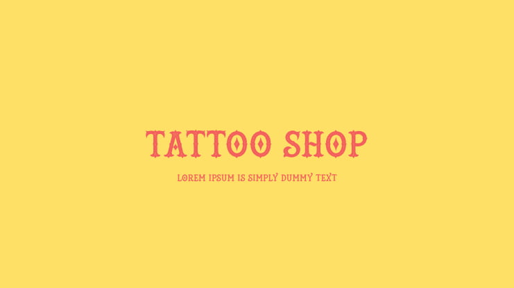 Tattoo Shop Font