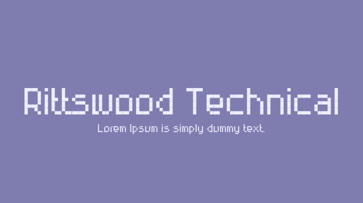 Rittswood Technical Font