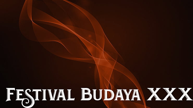 Festival Budaya XXXI Font
