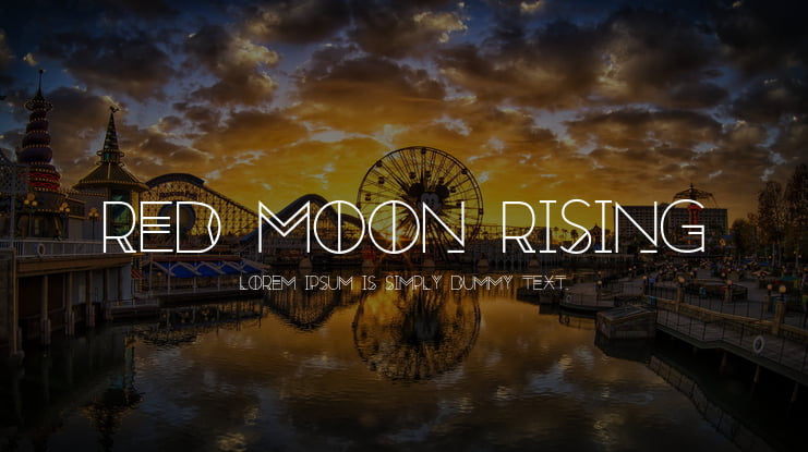 Red Moon Rising Font