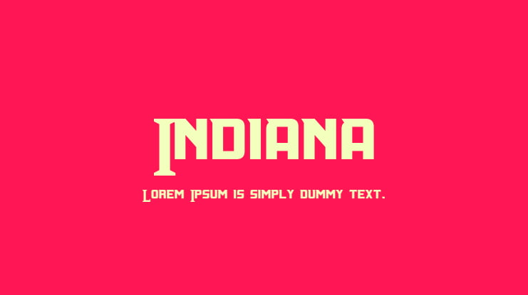Indiana Font Family