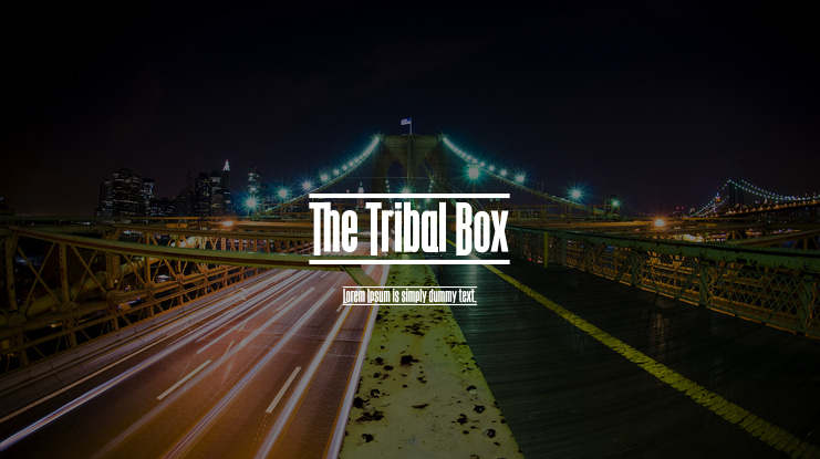 The Tribal Box Font