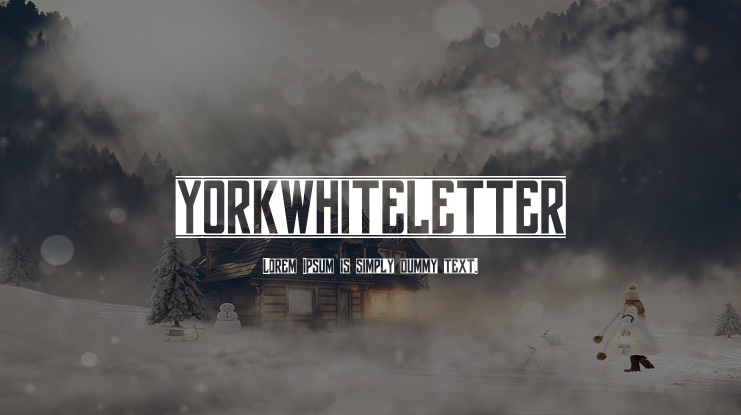 yorkwhiteletter Font