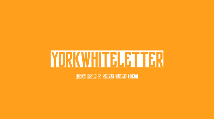 yorkwhiteletter Font