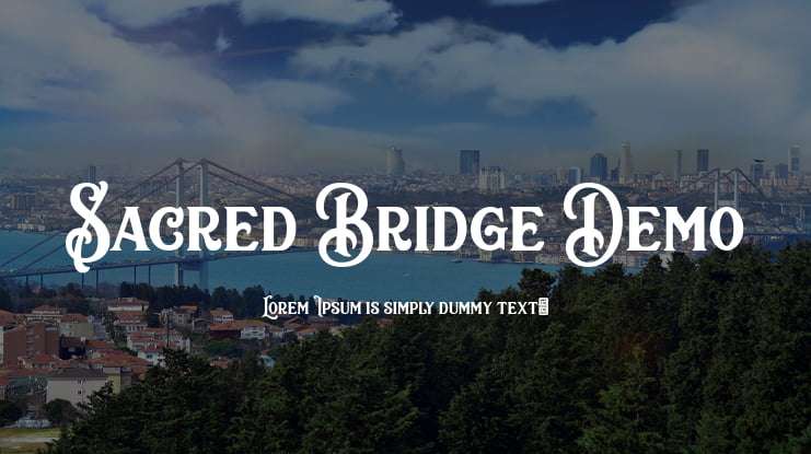 Sacred Bridge Demo Font