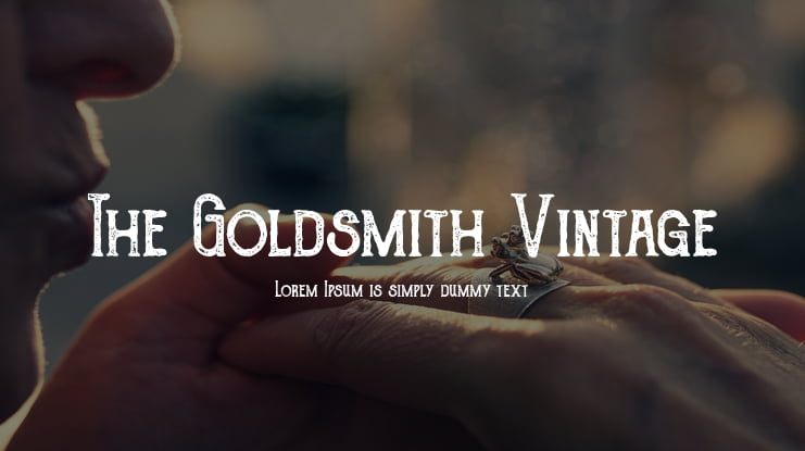 The Goldsmith Vintage Font
