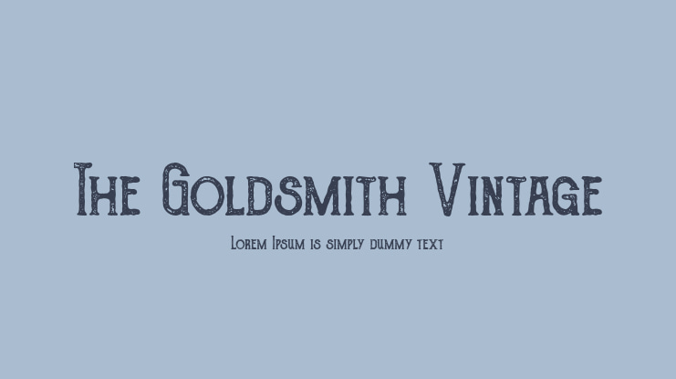 The Goldsmith Vintage Font