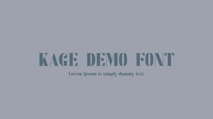 KAGE_DEMO_FONT Font