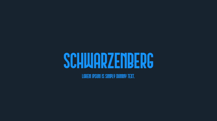 Schwarzenberg Font Family