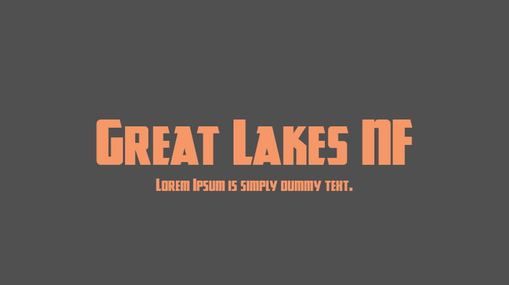 Great Lakes NF Font