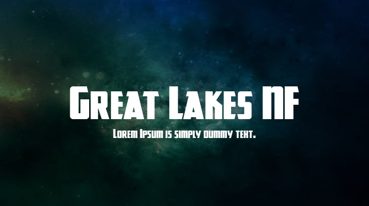Great Lakes NF Font