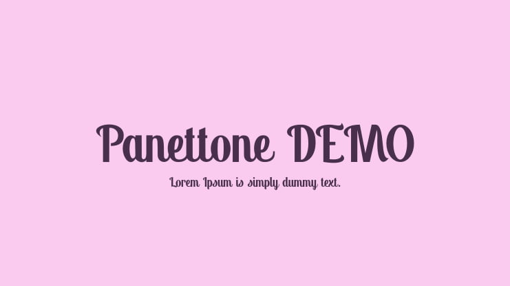 Panettone DEMO Font